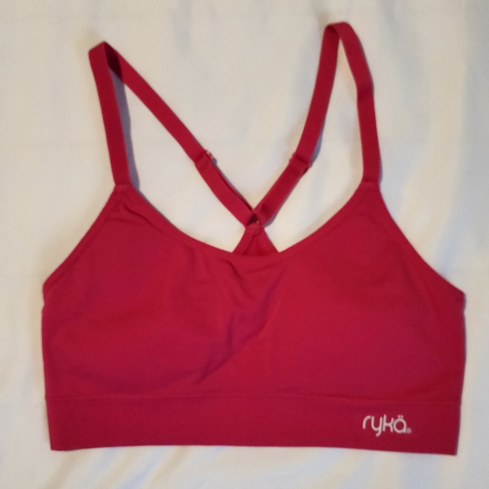 Ryka Sports Bra Cross Back Adjustable Straps Padded Activewear S/P - Picture 1 of 4